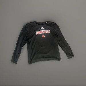 Adidas UofL Louisville Cardinals Long Sleeve Womens Tee XL